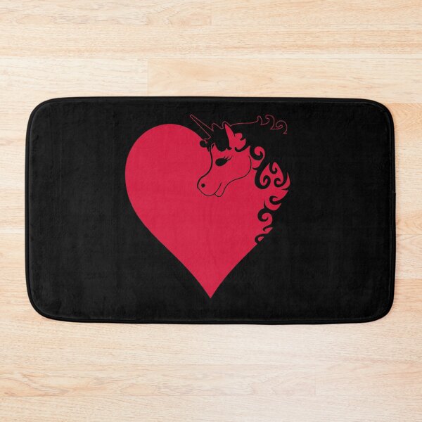 Aperçu de l'œuvre Saint Valentin Licorne Saint Valentin Mignon Rose Goth créée et vendue par sillyquestions.