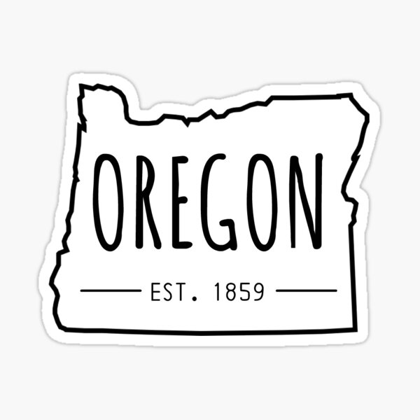 OR - Est. 1859 (white version) Sticker