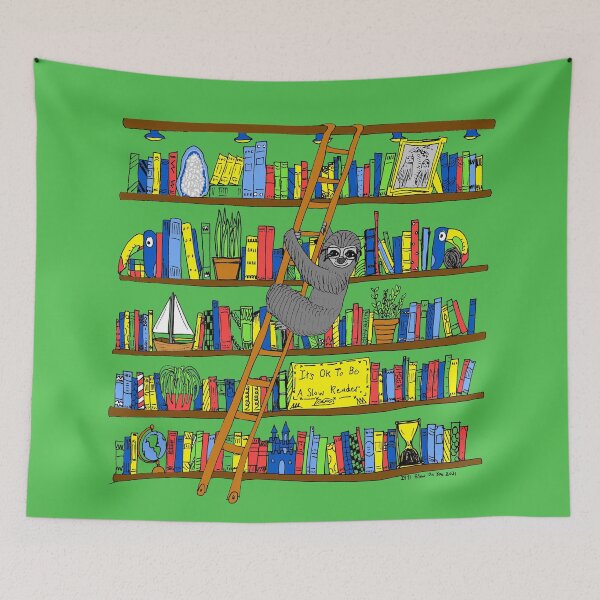 Item preview, It's Ok to Be a Slow Reader (Green Version) designed and sold by ItllGlowOnYou.