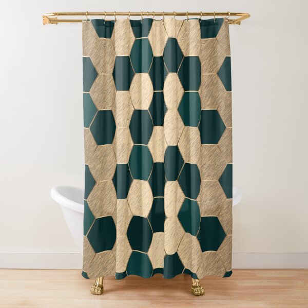 AEMBEE Checkered Shower Curtain Brown White Geometric Abstract Vintage  Groovy Plaid Simple Modern Fancy Retro 60s 70s Checkerboard Fabric  Decorative