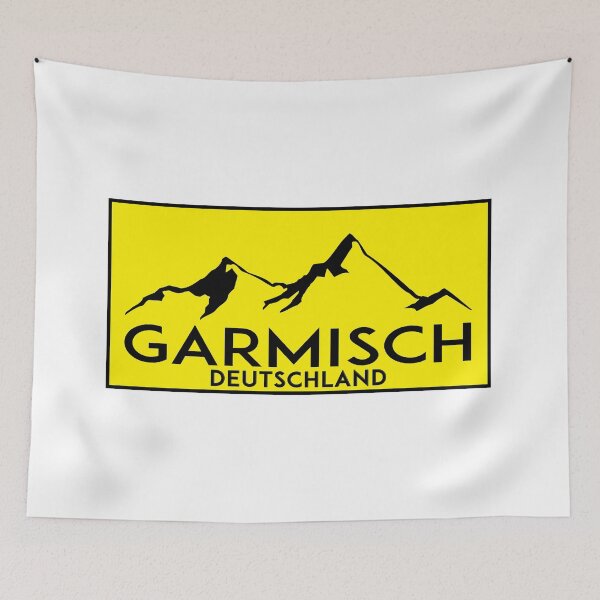Item preview, Garmsich Deutschland Skiing Ski Mountains Germany Bavaria designed and sold by DESTINATIONS DECAL.