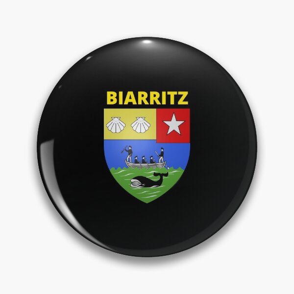 Item preview, biarritz flag coat of arms designed and sold by mikoala50.