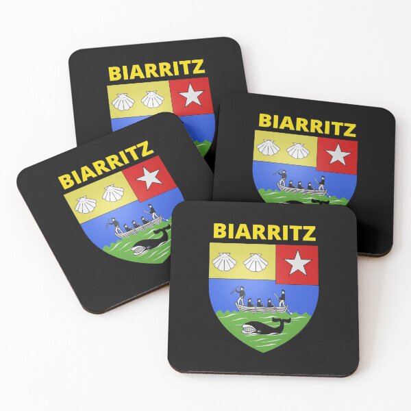 Item preview, biarritz flag coat of arms designed and sold by mikoala50.
