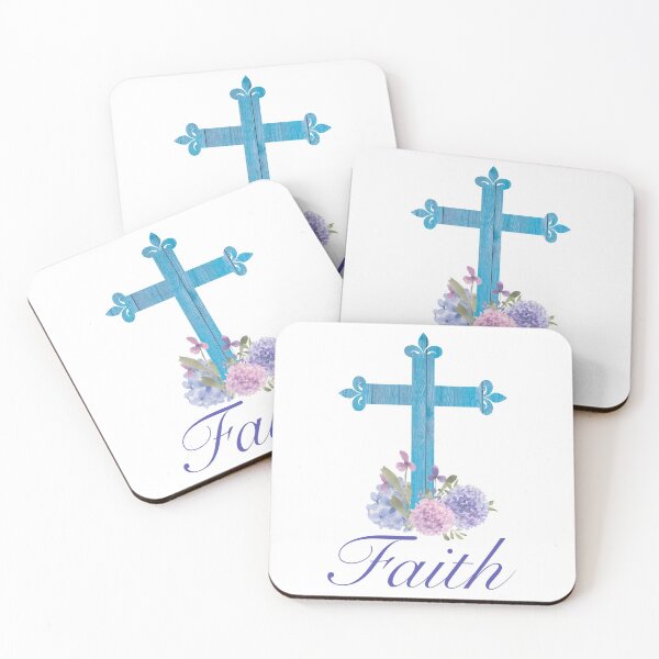 Item preview, Hydrangea Flowers with Blue Wood Floral Cross Faith Easter Design  designed and sold by Cute Designs Shop.