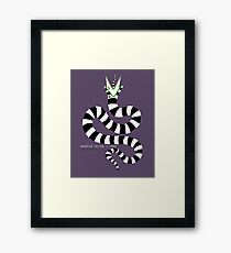 beetlejuice - sandworm Framed Print