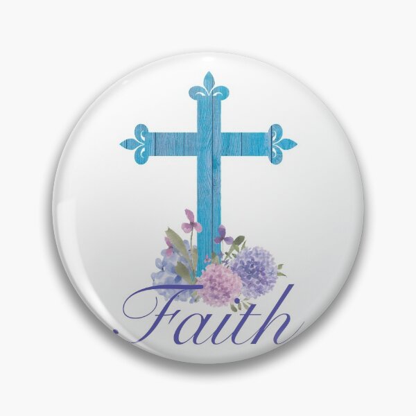 Item preview, Easter Design with Hydrangea Flowers a Blue Wood Floral Cross and Faith designed and sold by Cute Designs Shop.