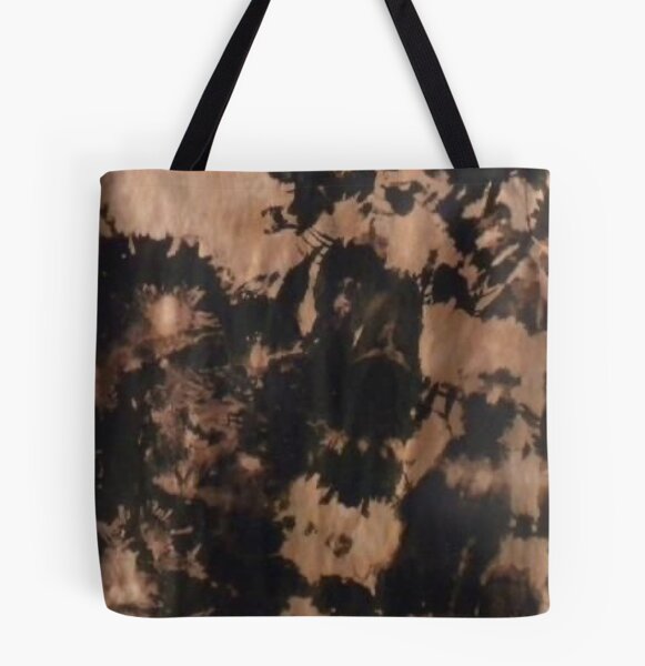 Black Reverse Tie Dye Tote Bag 