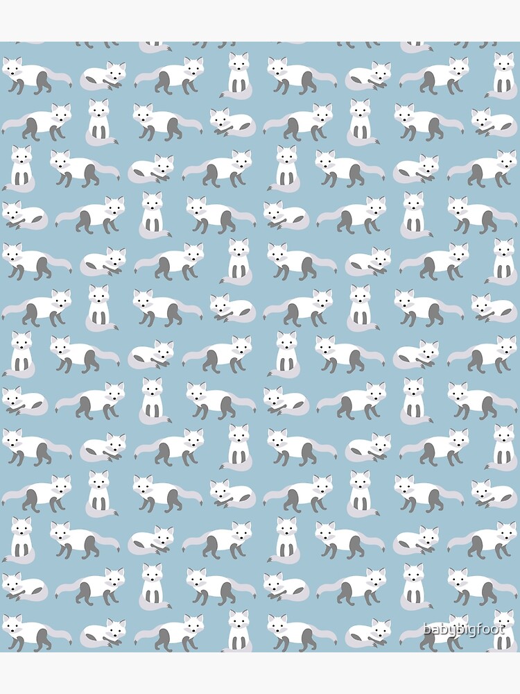 Arctic Fox Pattern by babybigfoot