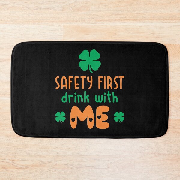 Item preview, safety first drink with me designed and sold by PUNCH ME IN SHOP.