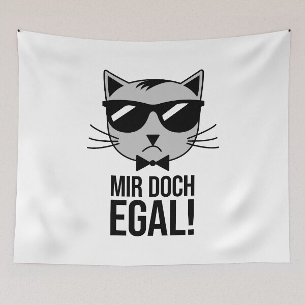 Item preview, Mir doch egal Katze designed and sold by lemontee.