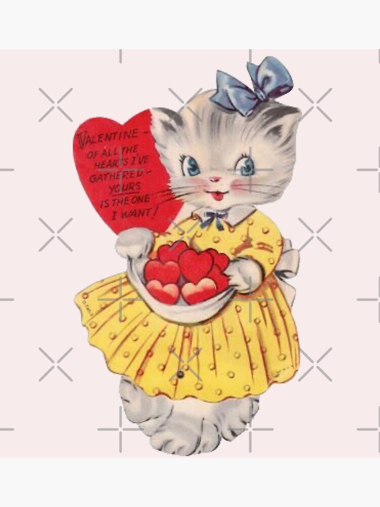Vintage Valentine's Day Card Single Sided Hello Kitty I've got a