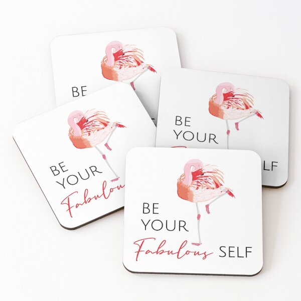 Artikelvorschau, Kopie von Be Your Fabulous Self - Flamingo entworfen und verkauft von maddz-la.