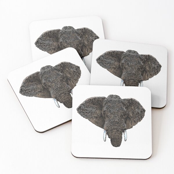 Item preview, elephant head vector ilustration designed and sold by ranker666.