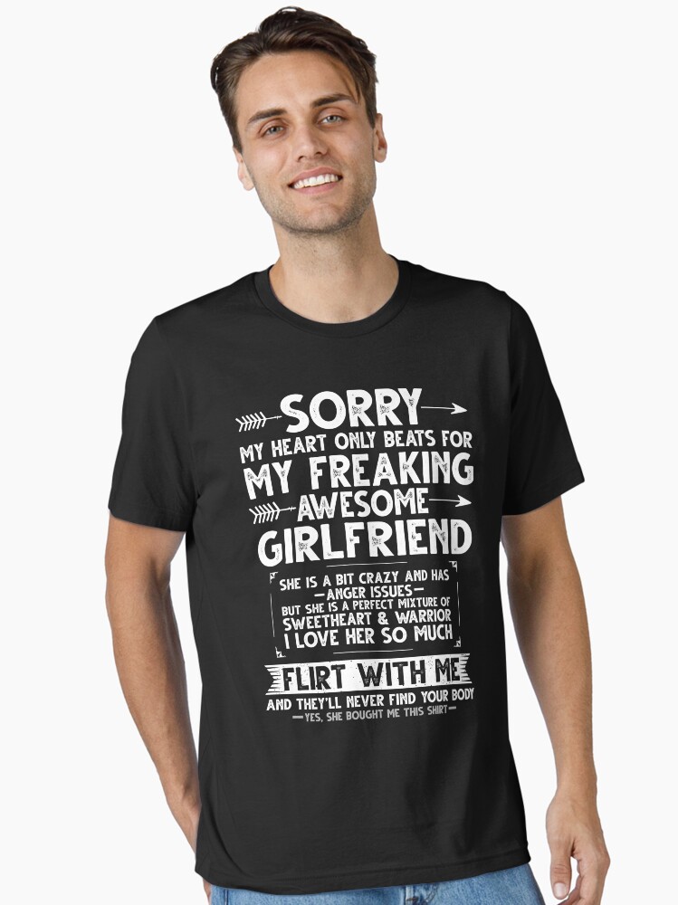 Mens I Love My Awesome Wife T-Shirt With Heart Mens I Love My Awesome Wife T-Shirt With Heart