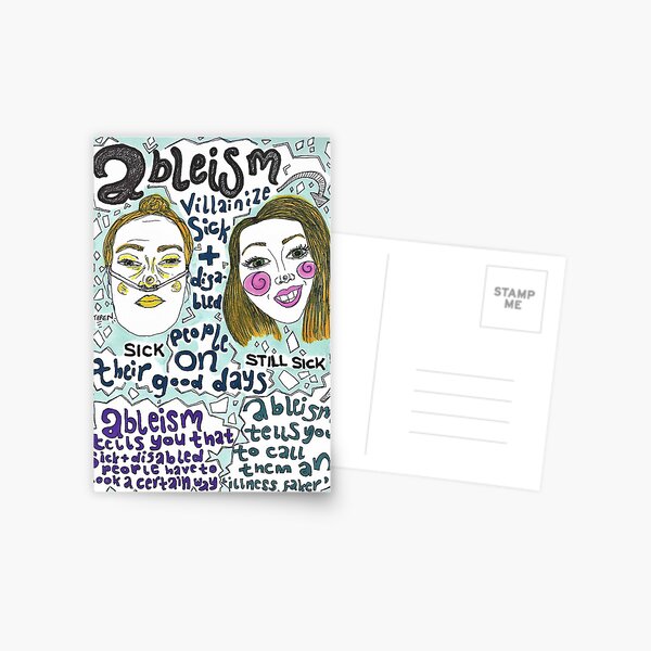 STOP ABLEISM Postcard