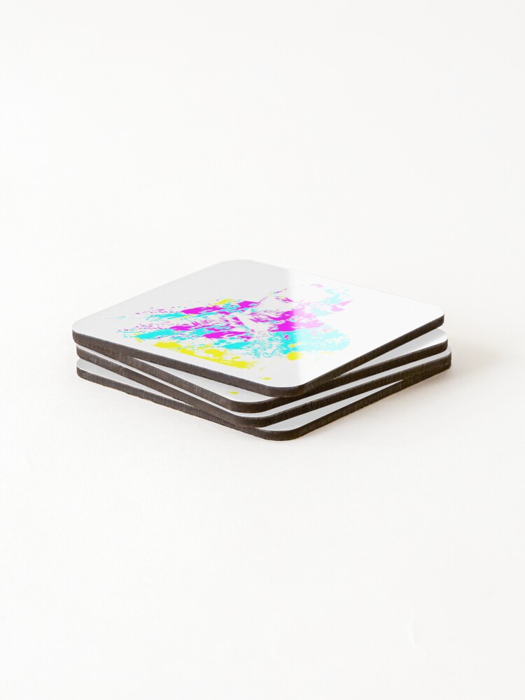 Thumbnail 4 of 5, Coasters (Set of 4), Joe Rogan Paint Splatter designed and sold by Ratch2929.