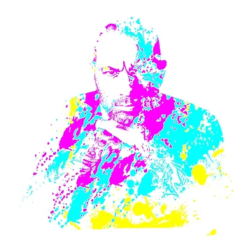 Artwork thumbnail, Joe Rogan Paint Splatter by Ratch2929
