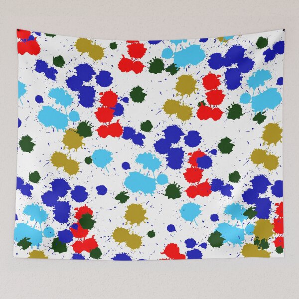 Item preview, Colorful blobs of paint, artist designed and sold by Kirei-Lily.