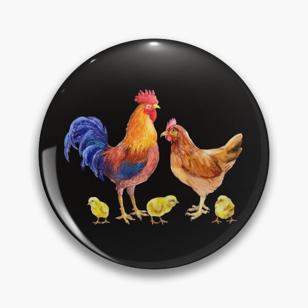 Item preview, Chicken And Rooster Watercolor designed and sold by virilamissa.