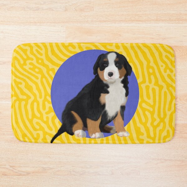 Item preview, Cute puppy Bernese Mountain dog graphic artwork designed and sold by forziati design.