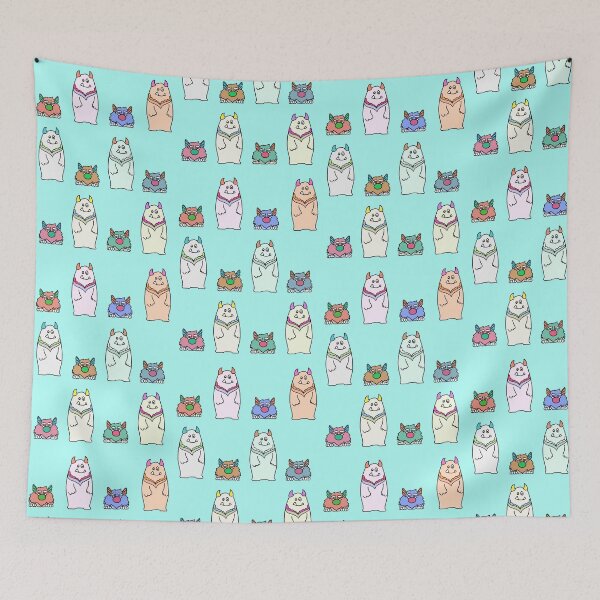 Item preview, Mountain monster print  designed and sold by FrenchieBoops.