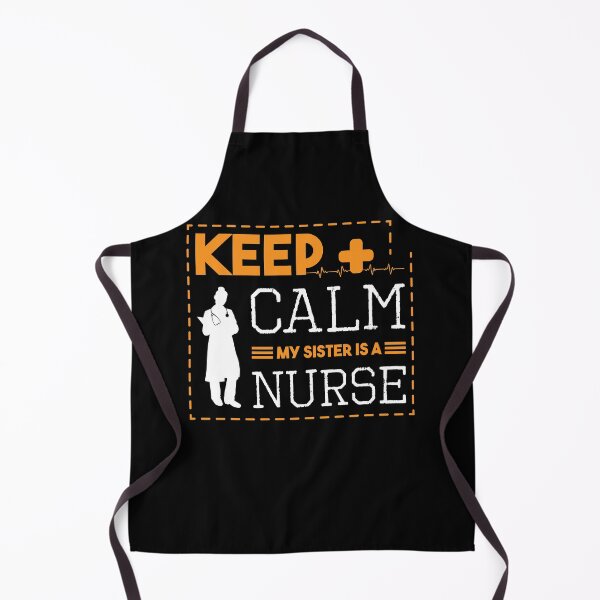 Artikelvorschau, Halten Sie Ruhe meine Schwester ist eine Krankenschwester Stethoskop Nursing Student Patienten Heilung Ambulante Arzt Krankenhaus Spritze Entwurf entworfen und verkauft von shirti.