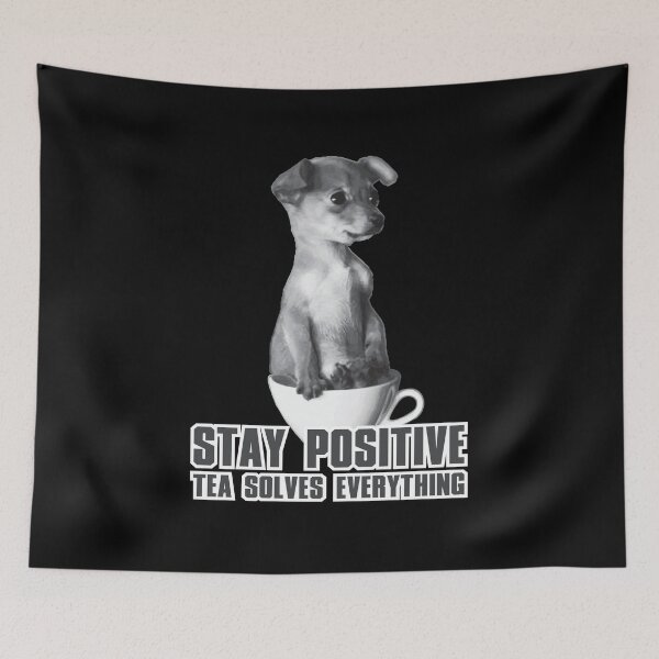 Item preview, Stay Positive Tea Solves Everything designed and sold by MiaStyleStudio.