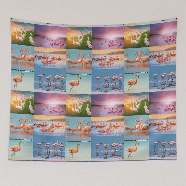 Item preview, Pink Flamingo Photo Collage designed and sold by BrokenUnicorn.