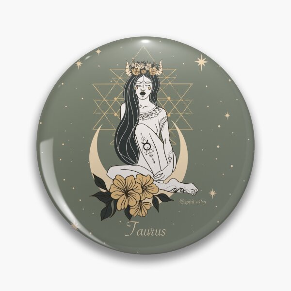 Item preview, Taurus goddess zodiac sign, Taurus astrology sign  designed and sold by Spirit-Art.