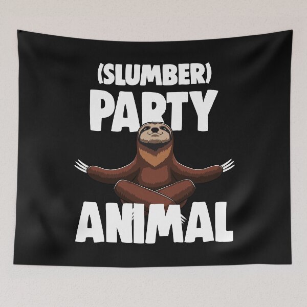 Item preview, Slumber Party Animal Sloth Sleepover Squad Pajama designed and sold by Bendthetrend.