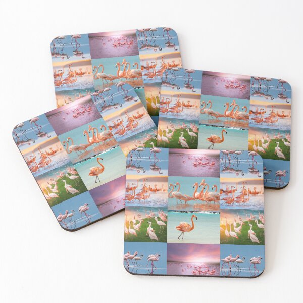 Item preview, Pink Flamingo Photo Collage designed and sold by BrokenUnicorn.