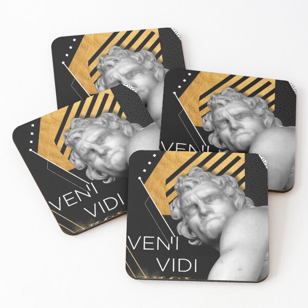 Item preview, Contemporany Graphic Composition with Classic Sculpture - Veni Vidi Vici designed and sold by ThePortShop.