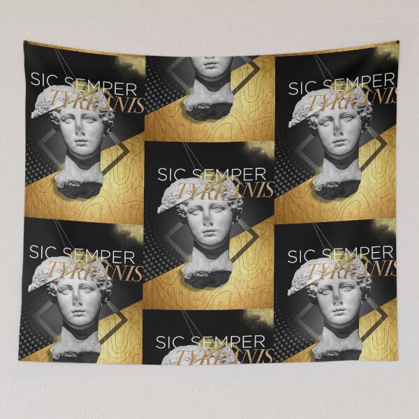 Item preview, Contemporany Graphic Composition with Classic Sculpture - Sic Semper Tyrranis designed and sold by ThePortShop.