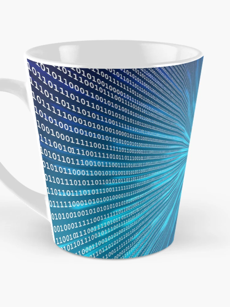 Thumbnail 3 of 4, Coffee Mug, binary code. designed and sold by coolshop123.