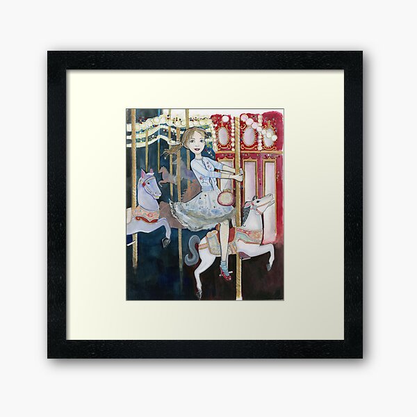 Carousel Waltz Framed Art Print