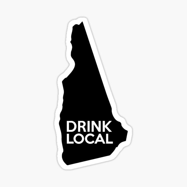 "New Hampshire Drink Local NH" Sticker for Sale by mindofstate Redbubble