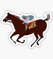 The Racehorse - Horse Racing Apparel & Gifts Sticker