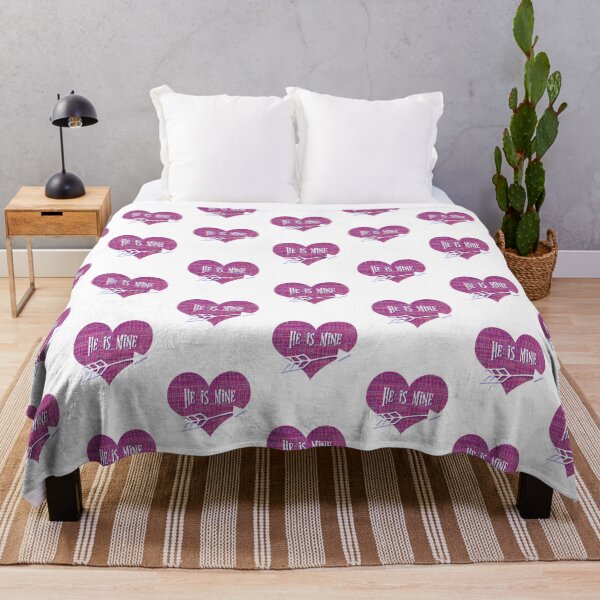Item preview, He is Mine Valentine’s Day abstract Pink Grid Heart with arrow designed and sold by AMSonArt.