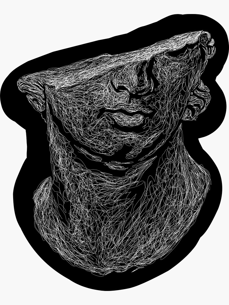 "Broken Head Statue" Sticker for Sale by itsme7ar Redbubble