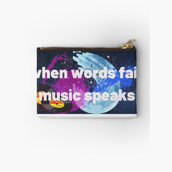 Item preview, when words fail music speaks designed and sold by Musicianst0re.