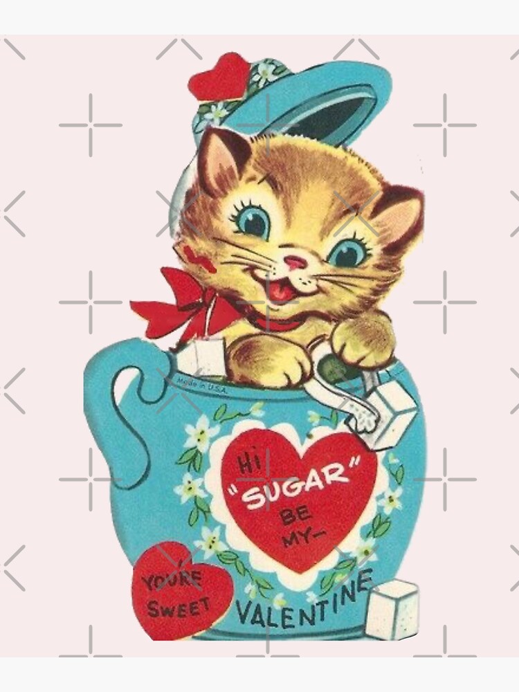 For a Sweet Little Niece Vintage Valentine's Day Card Art Print