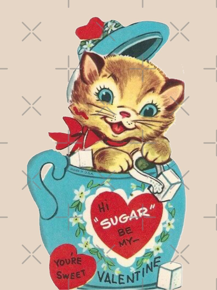 Hi Sugar Let's Be Valentine's Vintage Valentine's Day Card Greeting Card  for Sale by Bellathewilde