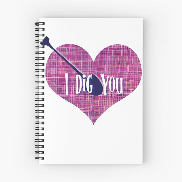 Item preview, I Dig You Valentine’s Day Abstract Pink Grid Heart with Arrow designed and sold by AMSonArt.