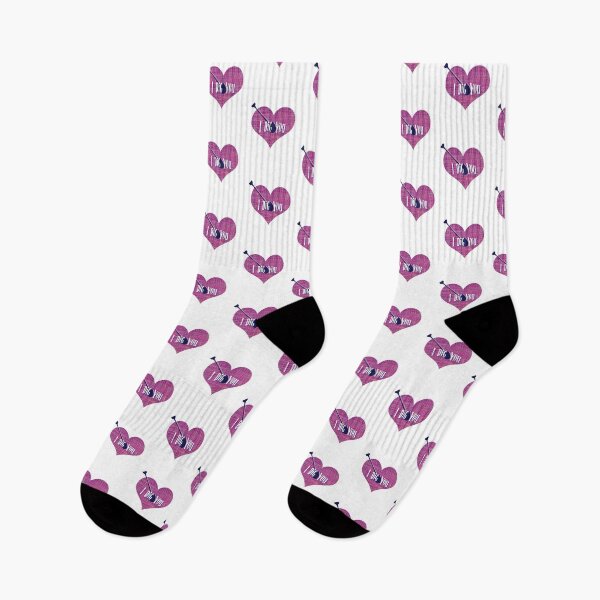 Item preview, I Dig You Valentine’s Day Abstract Pink Grid Heart with Arrow designed and sold by AMSonArt.