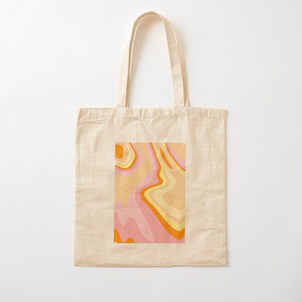 Diseño retro de los años 70 Bolsa de algodón