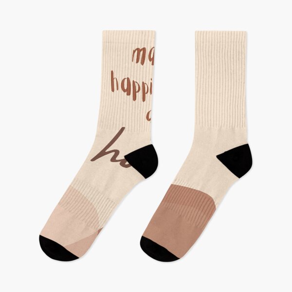 Item preview, Happiness tan brown pastel shape quote designed and sold by RRdesigned.