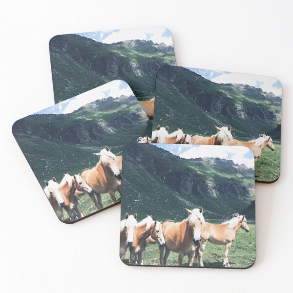 Item preview, Horses in the mountains - blue designed and sold by WalderDesign.
