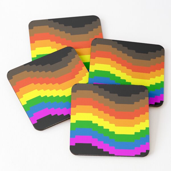Item preview, Pixel Pride Flag (Rainbow) designed and sold by QueerShop.