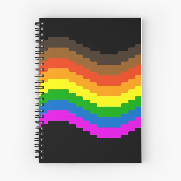 Aperçu de l'œuvre Drapeau de la fierté des pixels (arc-en-ciel) créée et vendue par QueerShop.