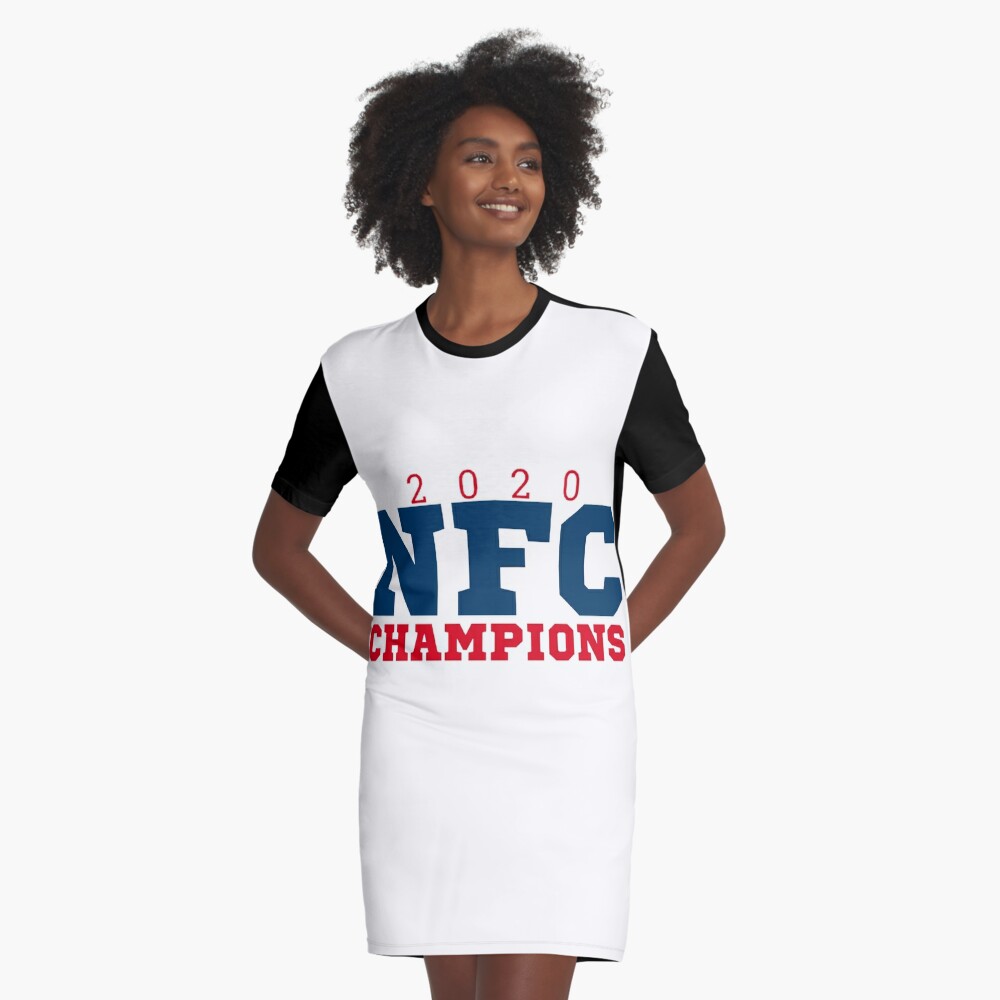 NFL NFC Champions- Tampa Bay Buccaneers Graphic T-Shirt Dress for